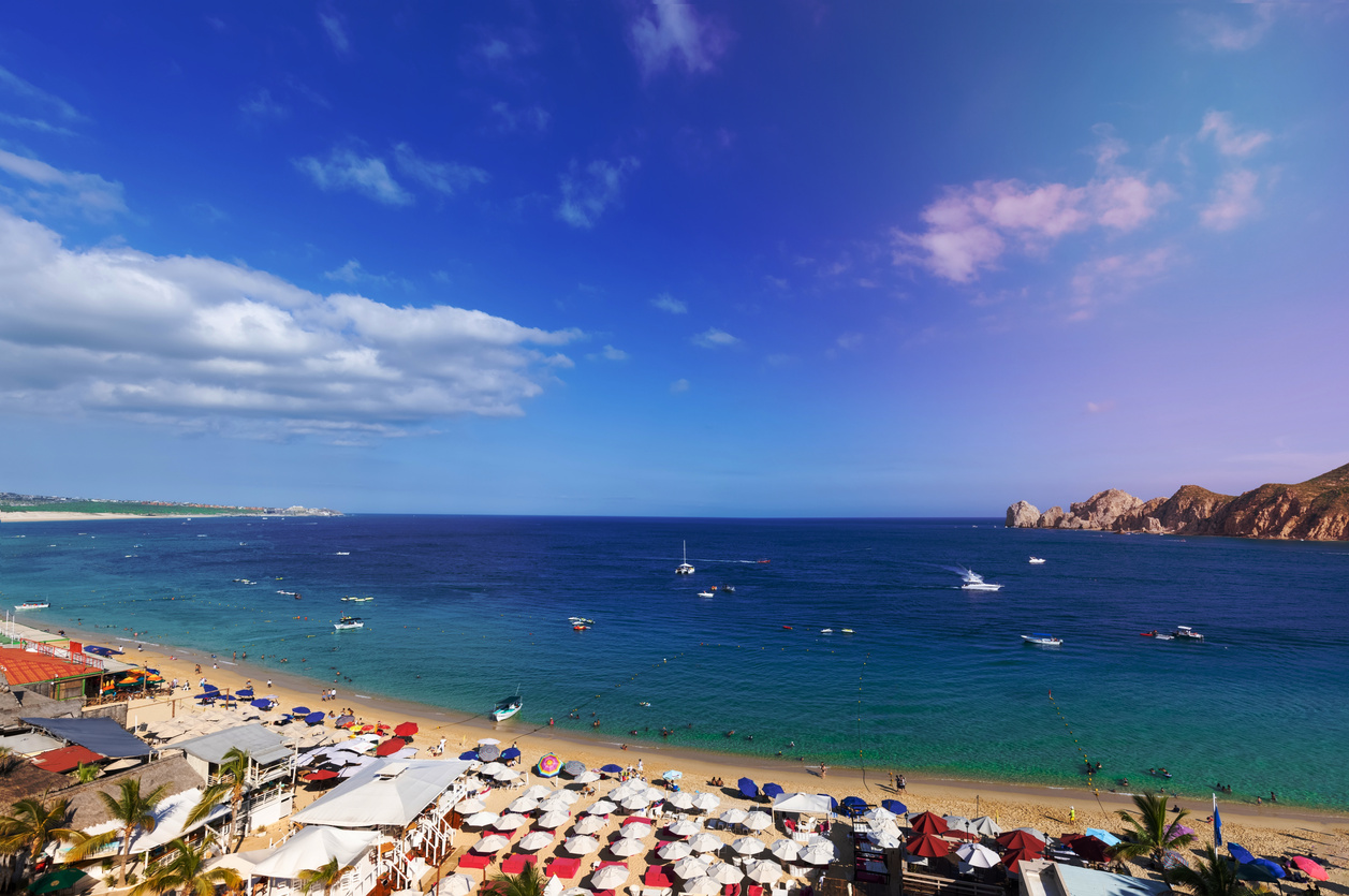 Mexico, scenic beaches and playas of Cabo San Lucas, Los Cabos, in tourism Hotel Zone
